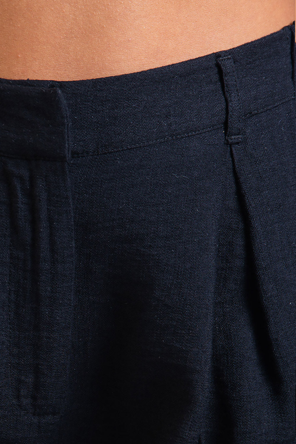 Sienna 01High Wide Suit Pants - Black