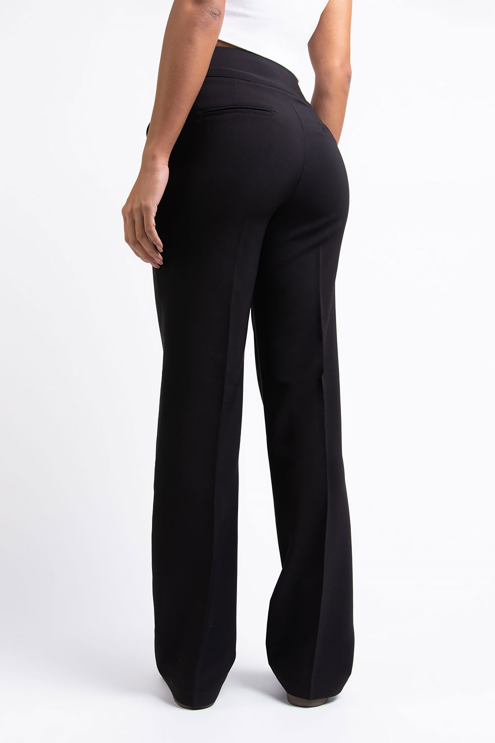 Mabel 01Mid Straight Suit Pants - Black