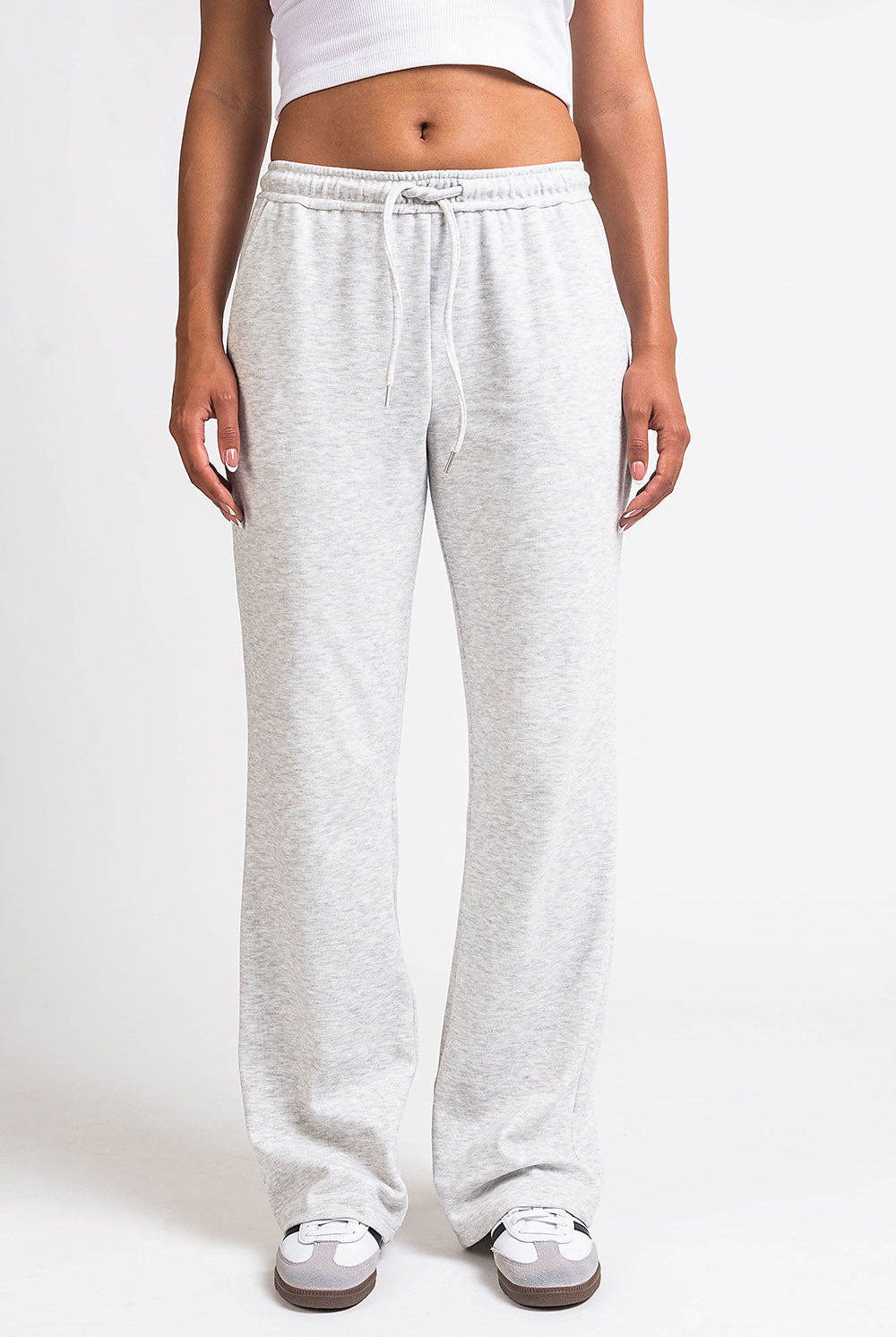 Eyla 01Mid Straight Lounge Pants - Light Grey
