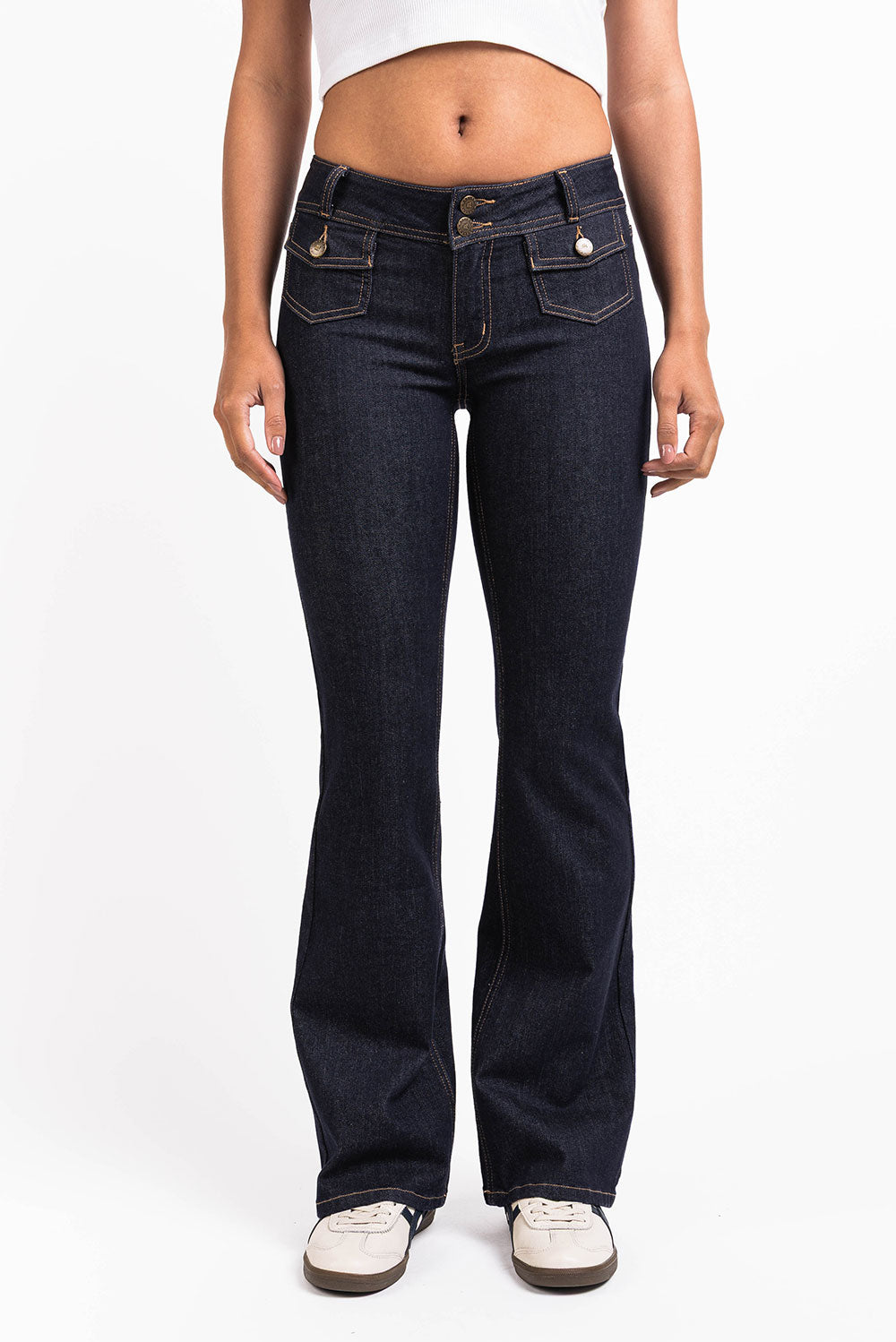 Celine 01Low Bootcut Jeans - Raw Denim