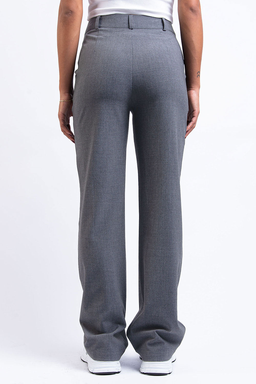 Nova 02High Straight Suit Pants - Grey