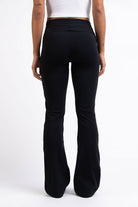 Geri 01High Bootcut Leggings - Black