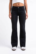 Claire 01Low Bootcut Jeans - Black