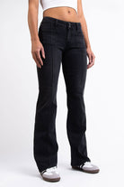 Claire 01Low Bootcut Jeans - Black