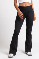 Geri 01High ActiveFlex Bootcut Leggings - Black