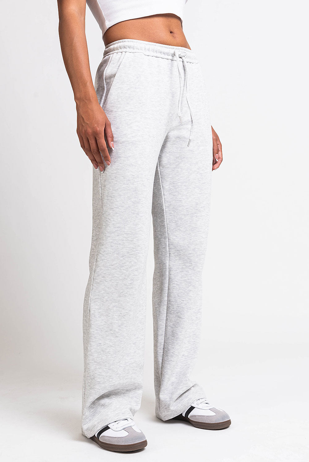 Eyla 01Mid Straight Lounge Pants - Light Grey
