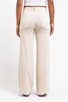 Disa 01High Straight Jeans - Beige