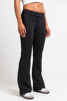 Bonnie 03Low Bootcut Suit Pants - Black