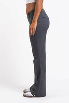Bonnie 03Low Bootcut Suit Pants - Grey