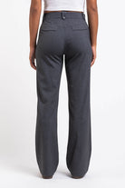 Bonnie 02High Straight Suit Pants - Grey