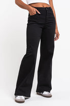 Disa 01High Straight Jeans - Black