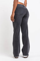 Dina 02Low Straight Jeans - Washed Black
