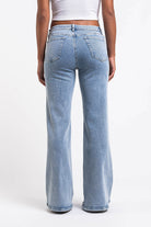 Dina 01Low Wide Jeans - Mid Blue