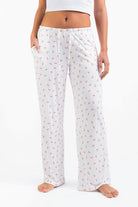 Mel 09Mid Straight Lounge Pants - Cherry