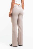 Bonnie 03Low Bootcut Suit Pants - Beige