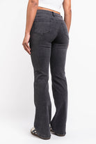 Taylor 02Mid Bootcut Jeans - Washed Black