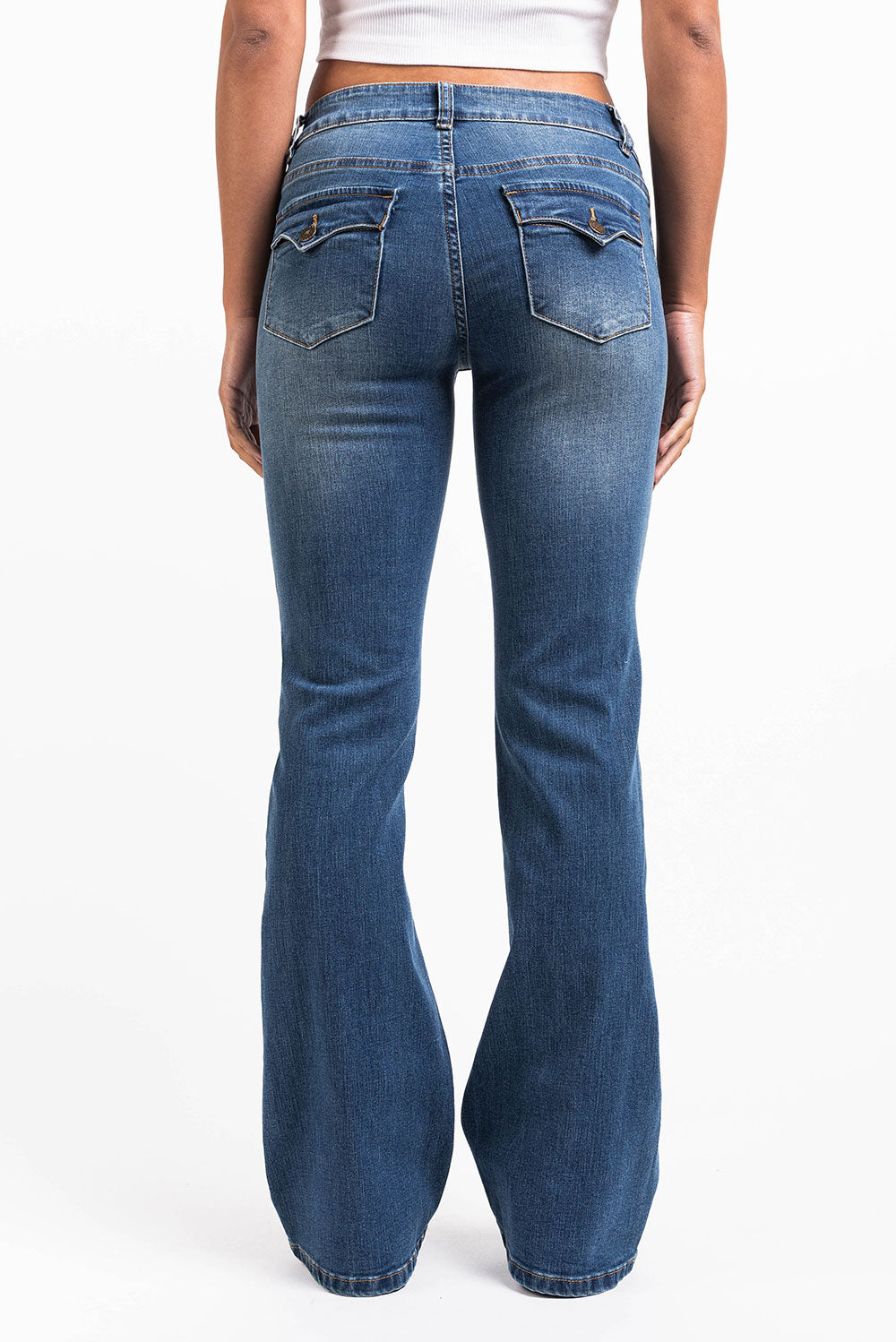 Claire 04Low Bootcut Jeans - Blue