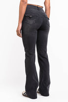 Claire 05High Bootcut Jeans - Washed Black